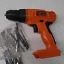 BLACK+DECKER 20V MAX Drill & Home Tool Kit, 34 Piece (BDCD120VA), Orange