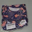 RONGTAI Girls 4th of July Dress Kids American Flag Patriotic Stars Striped Summer A Line Dresses for Kids Independence Day (5-6 Years)