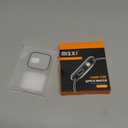 Misxi 2 Pack Tempered Glass Case Compatible for Apple Watch Series 11 (2025) Series 10 46mm, Hard PC Screen Protector Overall Protection Scratch-Resistant Cover for iWatch, 1 Jet Black + 1 Transparent