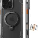 TORRAS Ostand Q3 Air for iPhone 16 Pro Case with Real Airbags, Fit for MagSafe, 360 Magnetic Stand, Camera Control Button, Mil-Grade Protection, Shockproof & Stylish Case for iPhone 16 Pro 6.3", Black