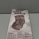 Sparthos Hinged Knee Brace for Larger Legs - Adjustable Stabilizing Support for ACL, MCL, Meniscus Tear, Arthritis - Open Patella - For Men and Women (Plus Size, XXX-Large, Ideal for Thighs 20"-28") (Gray/Black)