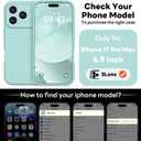Vooii Magnetic for iPhone 17 Pro Max Case, Compatible with Magsafe (Premium Liquid Silicone) (Integrated Camera Control Button) Full Body Protective Anti-Scratch Microfiber Lining 6.9 inch, Mint