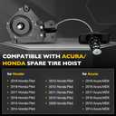 925-502 Spare Tire Hoist Tire Winch Carrier for Honda Pilot 2009-2019, Acura MDX 2014-2019 Spare Winch Carrier Replaces#74711SZAA01 74711SZAA02
