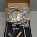 Handheld Toilet Bidet Sprayer  Adjustable Water Pressure, with Hose, Feminine & Pet Wash Kit, Bathroom Hygiene Attachment for Cloth Diaper Cleaning (Quick Install, Stainless Steel) (1 Pack)