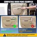 80995 Front Left Driver Side Armrest Repair Kit for 2010-2014 Chevy Suburban Tahoe Avalanche & GMC Yukon Interior Door Panel HandleDoor Release Handle is Above Door ArmrestBlack,GM 84127280 -Puzau