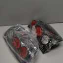 Nixon Offroad Tail Lights for Toyota Tacoma 2001 2002 2003 2004 Tail Lamps Rear Lights Car Rear Lamps Assembly Replacement 1Pair (Matte Black Housing/Clear Lens)