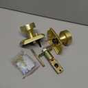 Haidms 1 Pack Brushed Gold Door Knobs Interior, Zinc Alloy Privacy Door Knob Heavy Duty, Gold Interior Door Knobs Bedroom