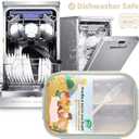 MISS BIG Bento Box,Bento Box Adult,Lunch Box,Leak Proof Lunch Containers,No BPAs and No Chemical Dyes Bento Lunch Box,Dishwasher and Microwave Safe Lunch Containers for Adults(1900ml White)