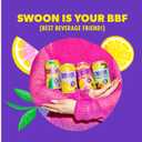 Swoon Ginger Lemonade - Sugar Free Lemonade, Low Carb, Keto & Paleo-Friendly, Gluten-Free - Zero Sugar Drinks Made with 100% Lemon Juice Concentrate & Sweetened by Monk Fruit, 12 Fl oz (Pack of 12)