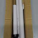 BeBecome Sliding Door Security Bar,17-50 inch Adjustable Patio Door Security bar with Rubber Tips Apartment Bedroom Bottom of Door Heavy Duty Interior White