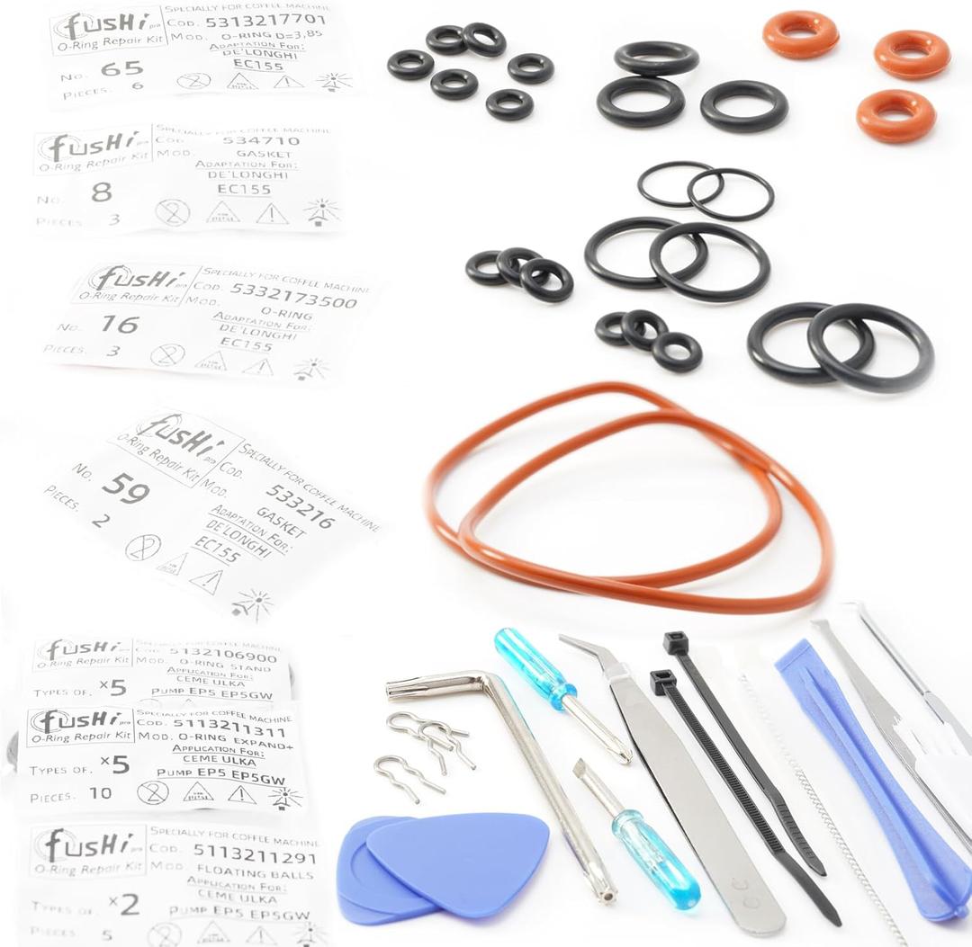 O Rings Repair Kit for Manual Espresso Coffee Machine De' Longhi Ec155,To Solve Steam And Water Leakage