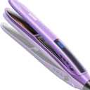 1" Ceramic Flat Iron with Sonic Vibrating for Less Damage, Dual Voltage Travel Hair Straightener for Women - Ionic & Volcanic Mineral Technology, Straightener and Curler, 10 Heat Settings