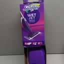 Swiffer Wet Jet Mop, Floor Cleaner for Mopping Wood, Laminate, Tile in Home, Bathroom, Kitchen, All Purpose Multi-Surface Cleaning Set includes 1 Spray Mop, 5 Pads Refill, 1 Fresh Scent Solution