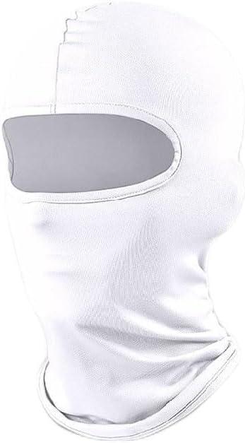 Balaclava Ski Mask, Motorcycle UV Protector Scarf, Summer Cooling Neck Gaiter for Men/Women (White)