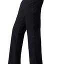 Lee Women's Wrinkle Free Relaxed Fit Straight Leg Pant (Black) 10 Short