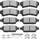 SCITOO Ceramic Brake Pads Kits, 8pcs Brakes Pads Set Fit For 2006-2012 for Ford Fusion,2007-2012 for Lincoln MKZ,2006 for Lincoln Zephyr,2006-2013 for Mazda 6,2006-2011 for Mercury Milan