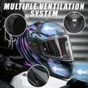CYRIL Full Face Motorcycle Helmets for Adults Men & Women with Tinted and Clear Visor Meet Dot Approved, Medium