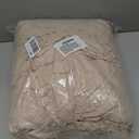 Ruffle Skirt Bedspread Set,3 Piece Bed Skirt Queen Size with 30-inch Extra Long Drop, Quilted French Country Farmhouse Bedding, Soft Microfiber Shabby Chic Bedspread with 2 Pillow Shams, Camel