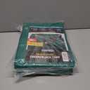 2 x 8' x 10' Dual-Sided Heavy-Duty Tarp  10 Mil Tear-Resistant Green & Black Cover with Reinforced Edges and Anti-Rust Grommets