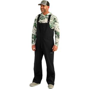 HUK Mens Rover Bib, Windproof & Waterproof Fishing Bibs Overalls (Small, Black)