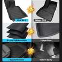 XPE Floor Mats Cargo Liner for BMW 3 Series 330i M340i Sedan 2019-2025 2026/for BMW 330e 2021-2025 2026 All-Weather Protector Heavy Duty Mat for 3 Series 2020 2022 2023 2024 Car Accessories