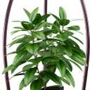 Metal Plant Stand,Indoor Outdoor 2 Tiers Tall Plant Stands,27.1'' Iron Corner Flower Pot Holder, Plant Rack,Display Shelf Racks for Home Garden Office - Brown