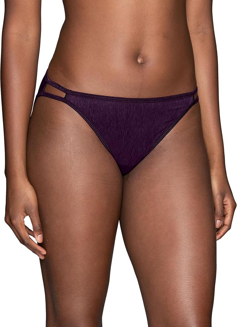 Vanity Fair Women's Illumination String Bikini Panties, Silky Stretch & Satin Trim (7)