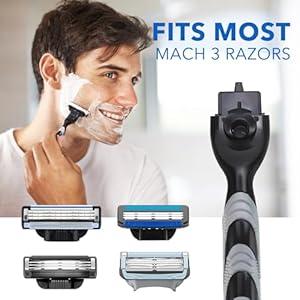 Razor Handle only Compatible with mach 3 razor handle. Pack of 3