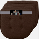 GORILLA GRIP Slip Resistant Tufted Chair Cushions, No Ties Required, Memory Foam Pads for Dining Room Kitchen Table, Office, Rocking Chairs, Plush Seat Cushion Pad, Home Decor, Set of 4, 16x17
