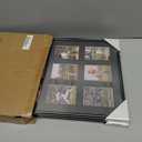 Trading Card Display Frame for 9 Standard Cards, 2 Pack, UV Protection, Black Pasted Double Mats, Sports Card Collector Wall Display, Holder for Baseball Basketball Football Hockey Standard Cards