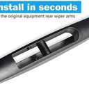 Rear Wiper Blade,ASLAM 16B Rear Windshield Wiper Blades Type-E for Original Equipment Replacement,Exact Fit(Pack of 2)