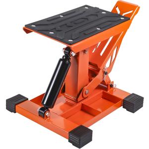 Adjustable Dirt Bike Stand with with Tool Trays 1000LBS Capacity Hydraulic Lift Motorcycle Jack Stand Powersports Stand for Dirtbike, ATV, Motorcycle -Hoist Table for Dirt Pit Bike Repair, Maintenance