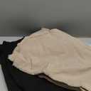 2 Pack Women's Plus Size Linen Pants, Elastic Waist Flowy Cropped Pants Casual Wide Leg Capri Palazzo Trousers (3X-Large, Khaki, Black)