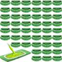 Nuogo 16 Packs Reusable Wet Mop Pads Refills Compatible with Swiffer Sweeper Mops Household Cleaning Tools for Wet & Dry Use(Green)