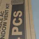 YJHome Portable AC Window Vent Kit with 5.9" Exhaust Hose & Universal Coupler, Air Conditioner Window Seal Kit with Plates, Upgraded Rain Cover, Portable Air Conditioner Window Kit for Sliding Window