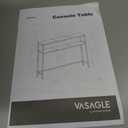 VASAGLE Console Table, 2-Tier Sofa Table, 7.9 x 39.4 x 31.5 Inches, Narrow Entryway Table, Modern Entry Table with 2 Shelves, for Living Room, Bedroom
