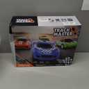 Slot Car Race Track Sets with 4 High-Speed Racing Car, Battery or Electric Race Car Track for Boys and Kids, Dual Racing Game Lap Counter Circular Overpass Track, Gifts Toys for Boys Kids Age 6 7 8-12