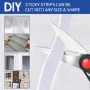 2 Inch x 30 Feet White Self Adhesive Hook and Loop Tape Sticky Back Fastening Roll, Nylon Self-Adhesive Heavy Duty Strips Fastener for Home Office School Car and Crafting Organization - White