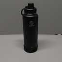 Takeya Actives Water Bottle with Spout Lid - Bottle with Double Stainless Steel Insulation - Dishwasher Safe & BPA-Free - Bottle with Spout Lid & Removable Bumper - 40 oz, Onyx