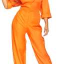 Leg Avenue Women's Prisoner Jumpsuit Jail Costume