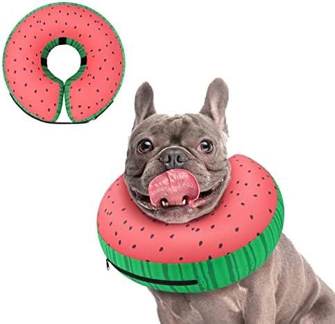 Supet Inflatable Dog Cone Collar Alternative After Surgery, Doggie Neck Donut Collar Recovery ECollar for Post Surgery, Soft Dog Cone for Small  Puppies Cats