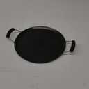 IMUSA 11in Carbon Steel Nonstick Round Comal with Cool Touch Handles, Black