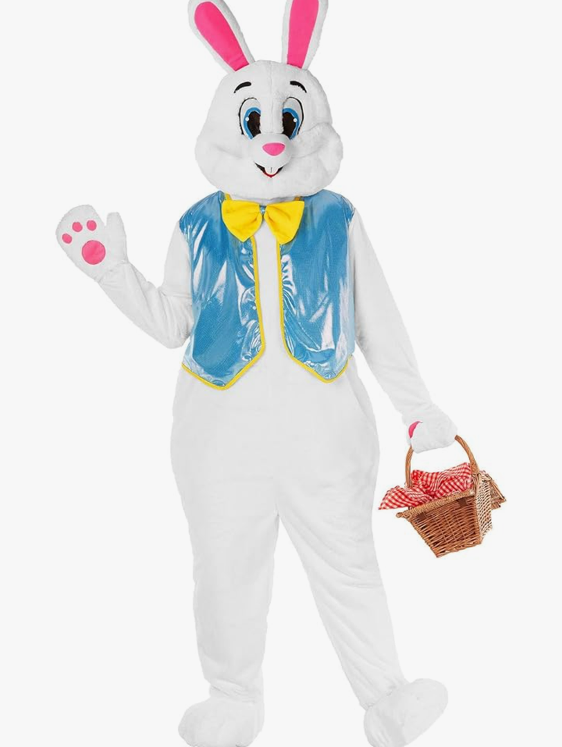 Morph Easter Bunny Costume Adult Rabbit Mascot Outfit Bunny Suit for Adults - Perfect for Easter Costumes and Events, Large