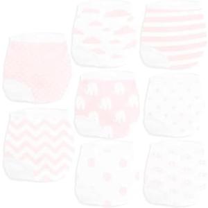 BaeBae Goods Potty Training Underwear for Girls 8 Piece, Absorbent Cotton Baby Toddler Training Pants 12M 2T 3T 4T 5T