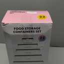 JSCARES 44 PCS Food Storage Container with Lid (22 Lids & 22 Containers) - Leakproof Meal-Prep Containers for Kitchen Storage Reusable Plastic Microwave/Dishwasher Safe with Labels & Pen (5-22 Pack)