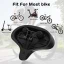 Bicycle Seat, Bike Seat for Women Men Extra Comfort Wide, Oversized Comfortable Seats Saddle for Peloton Bikes, Fit for Exercise Bikes, Electric Bikes, Mountain Bikes, Cruiser Bikes