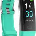 ENGERWALL Fitness Tracker with Step/Distance/Calories Counter, Activity Tracker with Heart Rate Monitor, Slim Style Watch IP68 Waterproof, Sleep Monitor Tracker, Pedometer Watch for Women Men Kids (Green)