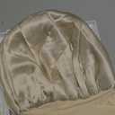 ZIMASILK Adjustable 100% Mulberry Silk Bonnet for Sleeping Women with Button Strap  Double Layer Silk Hair Bonnet, Luxury Night Cap for Hair & Skin Care (1Pc, Beige) (One Size)