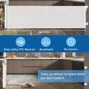 Huafly 98Inch Reinforced Retractable Baby Gates,No Drilling Baby Gates