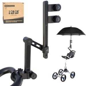 10L0L Heavy Duty Golf Push Cart Umbrella Holder, Super Strong Windproof, Universal Umbrella Stand for Mobility Scooter, Stroller, Wheelchair, Beach Chair